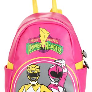 Power Rangers Pink & Yellow Mini Backpack