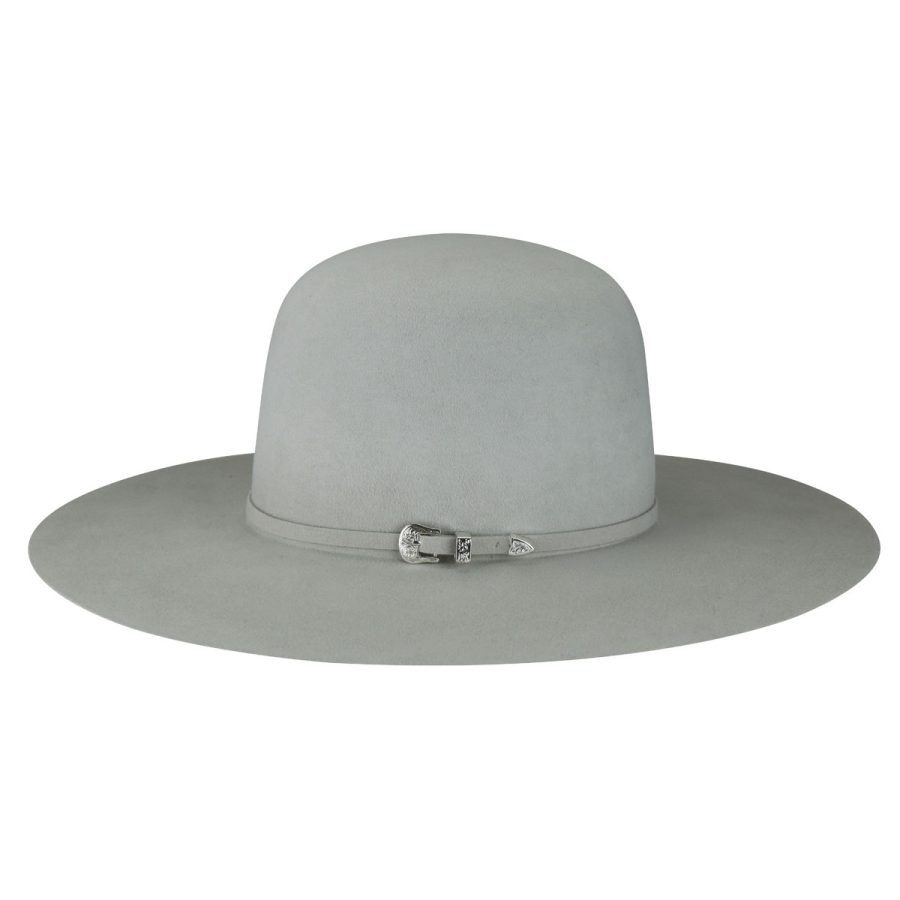 Pro 5X Open Cowboy Western Hat - Silverbelly/6 3/4