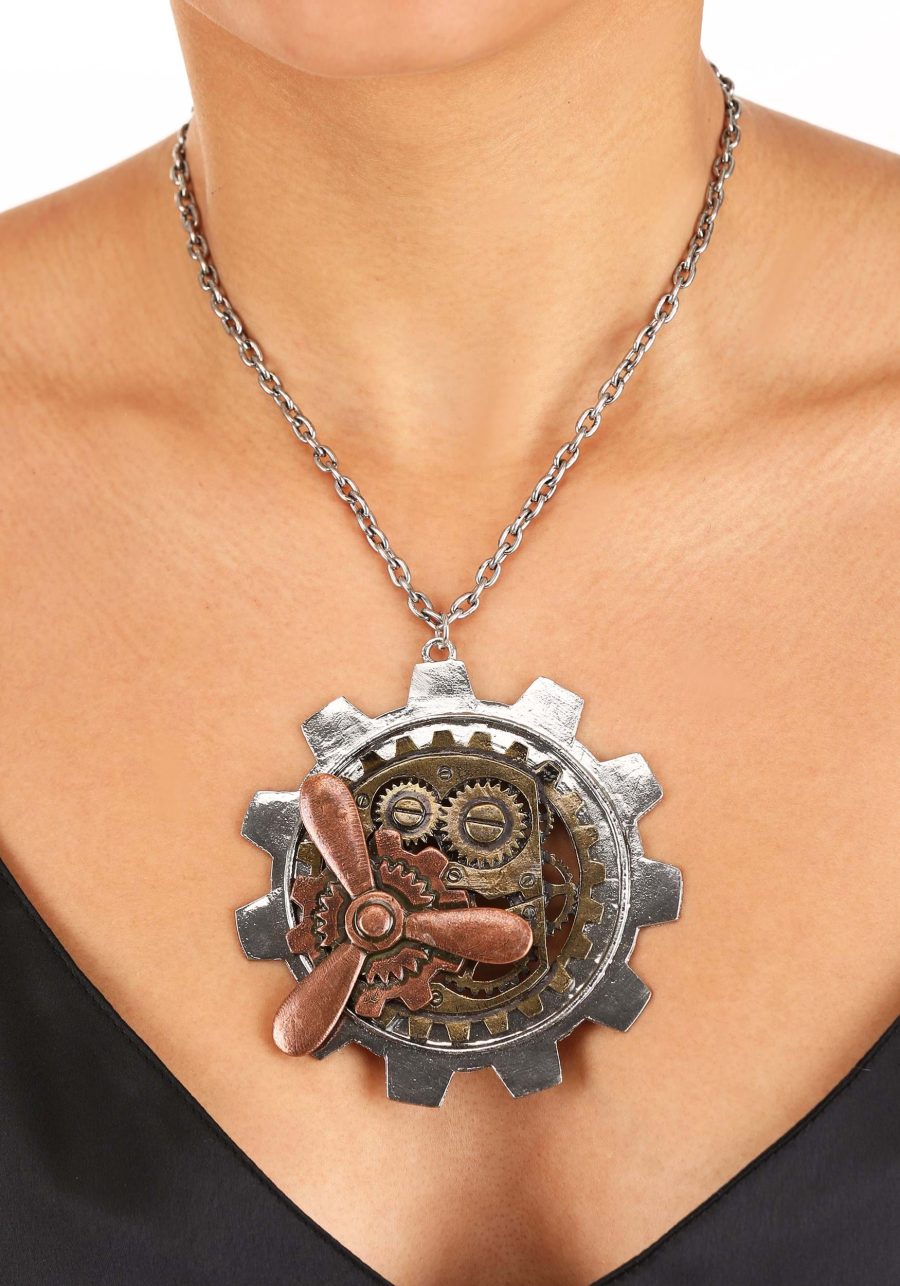 Propeller Large Gear Necklace