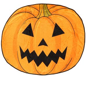 Pumpkin Shaped Halloween Throw Blanket