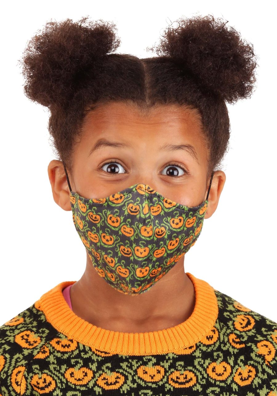 Pumpkins Sublimated Kid's Face Mask