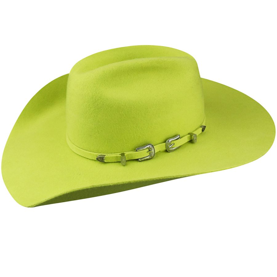 Punchy Western Cowboy Hat - Limeade / 6-3/4