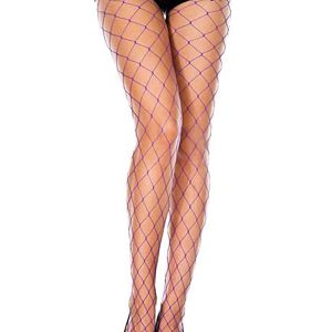 Purple Fence Net Tights for Women