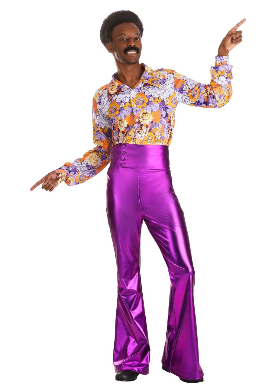 Purple Power Disco Men's Costume