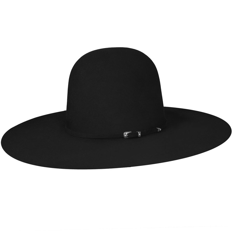 RCA 10X Open Crown Cowboy Western Hat - Black/6 3/4