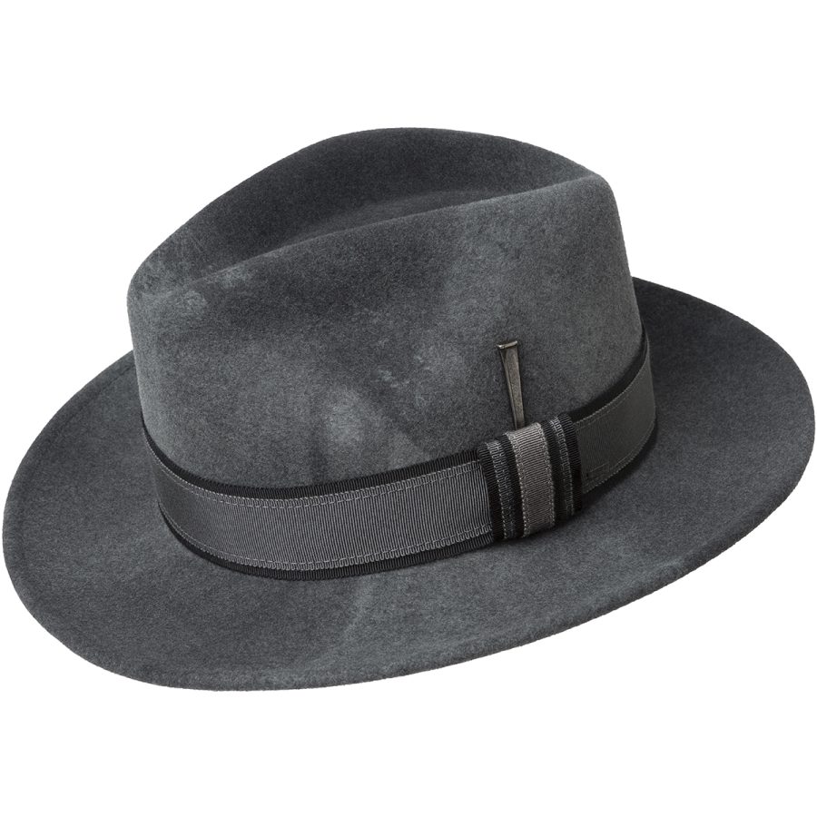 Rawn Fedora - Elephant Grey Swirl / L