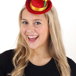 Red Clown Mini Bowler Costume Hat