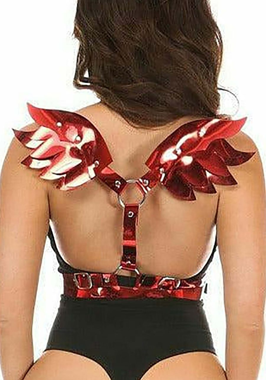 Red Metallic Devil Wings