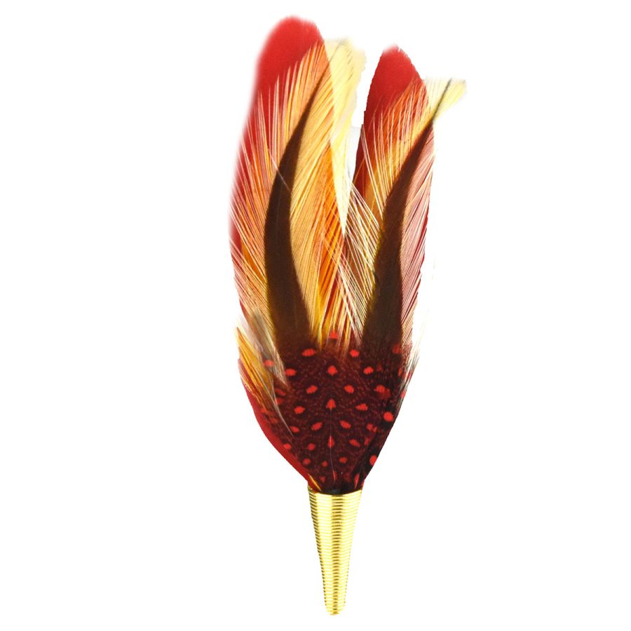 Red & Gold Feather - Red/MISC