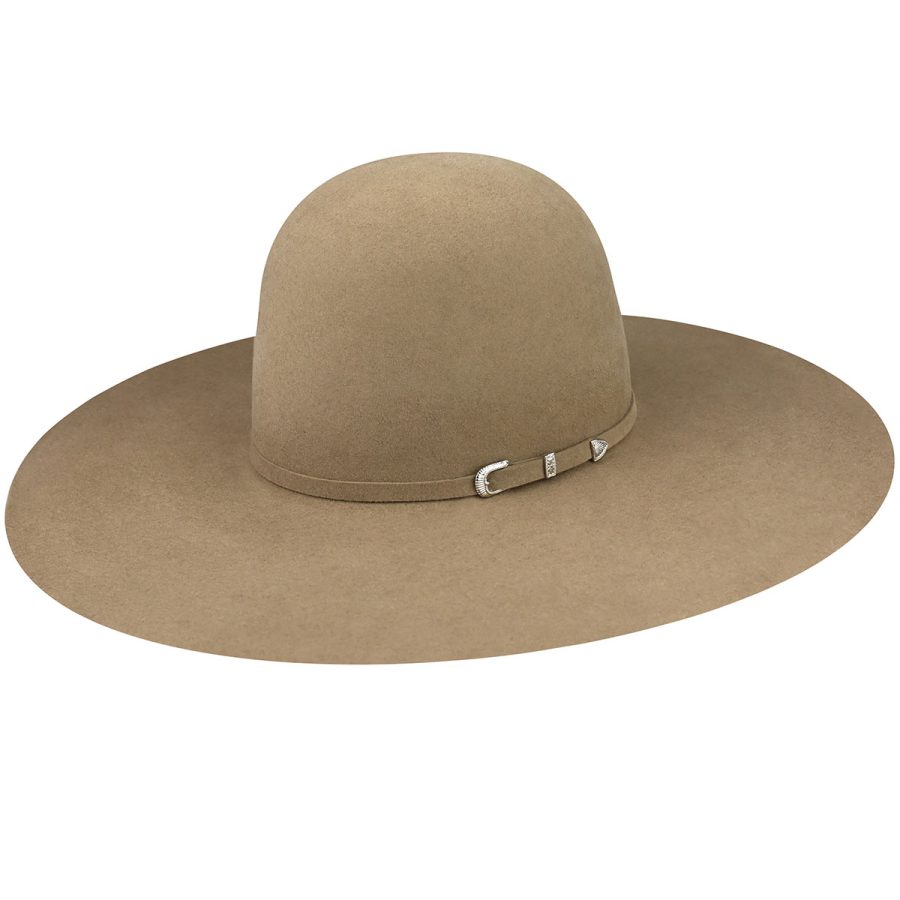 Rig 5X Open Crown Cowboy Western Hat - Pecan/ 6 7/8