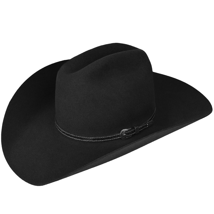 Roderick 3X Cowboy Western Hat - Black / 6 7/8