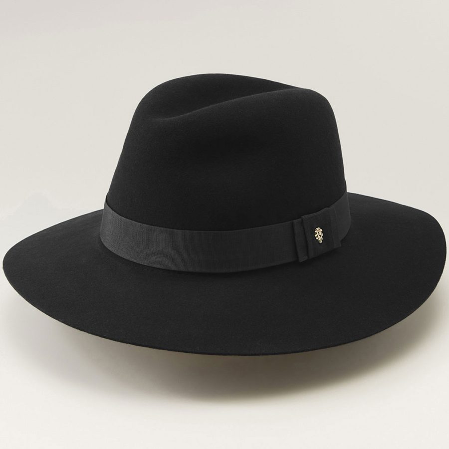 Rose Fedora - Black/Black / M