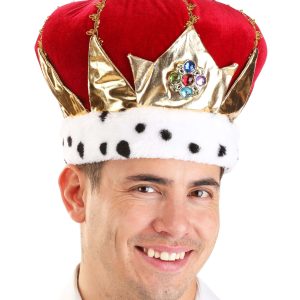 Royal Red King Plush Crown