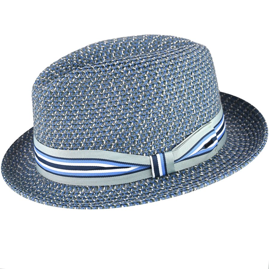 Salem Braided Fedora - Elemental Blue / L