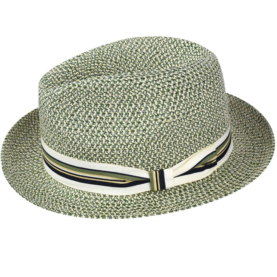 Salem Braided Fedora - Green / L