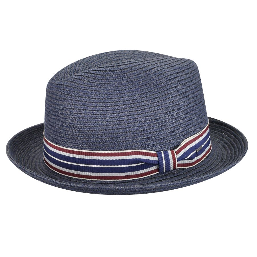 Salem Braided Fedora - Navy/XXL