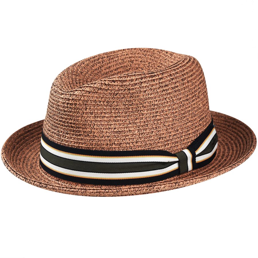 Salem Braided Fedora - Rust/L