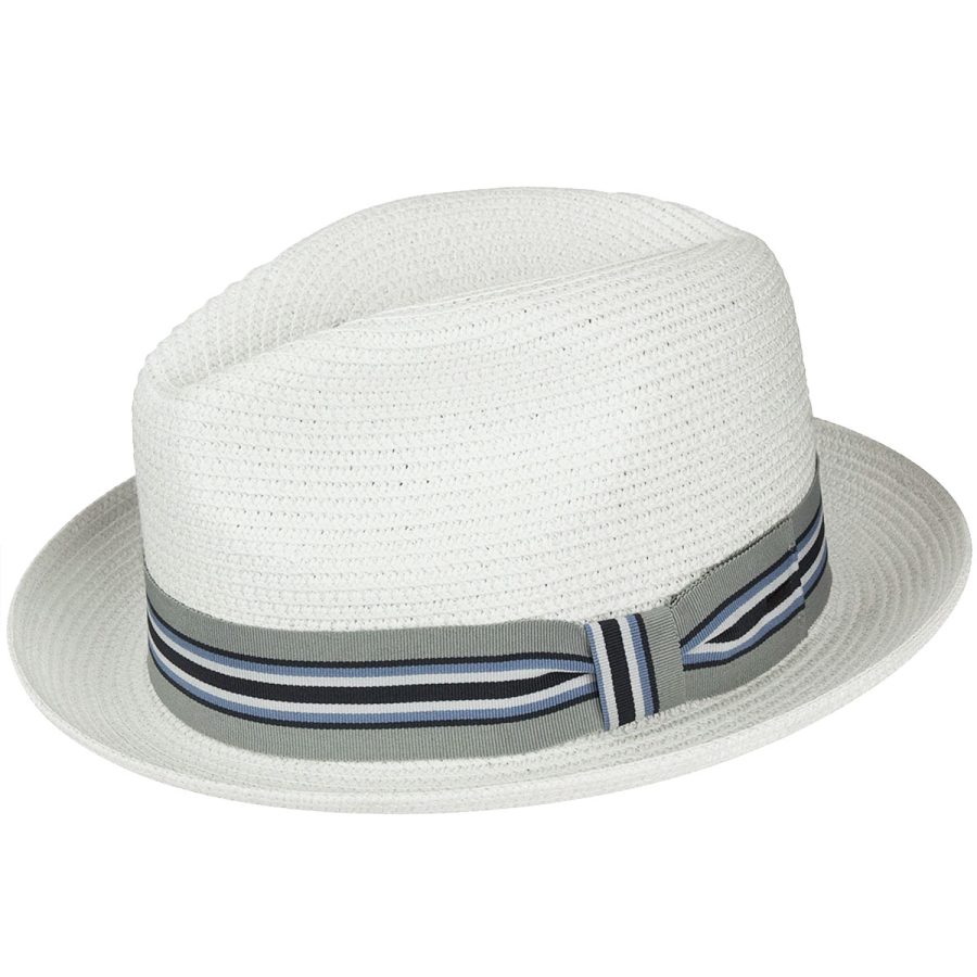 Salem Braided Fedora - White/XXL