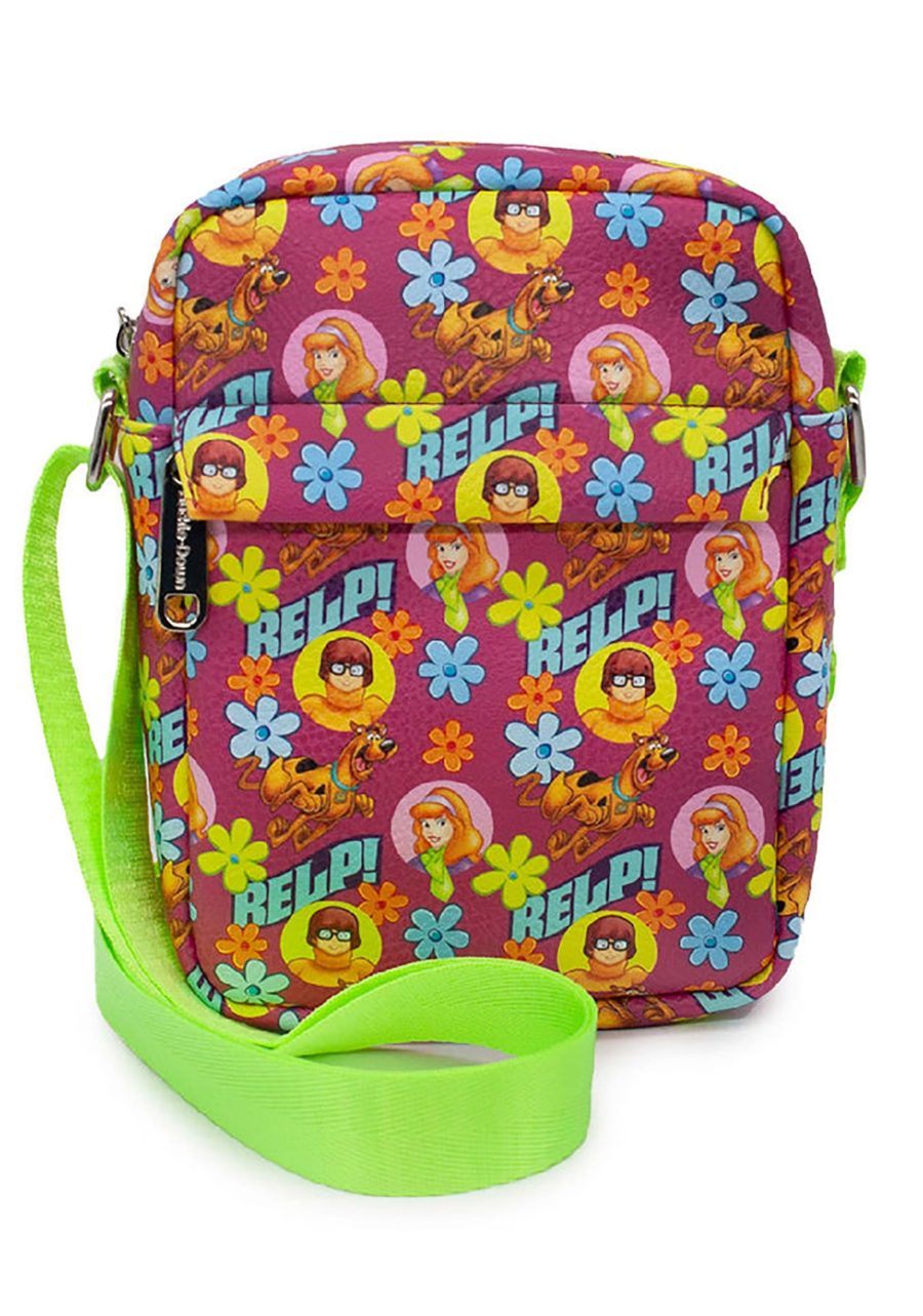 Scooby Doo AOP Relp! Flowers Crossbody Wallet Bag