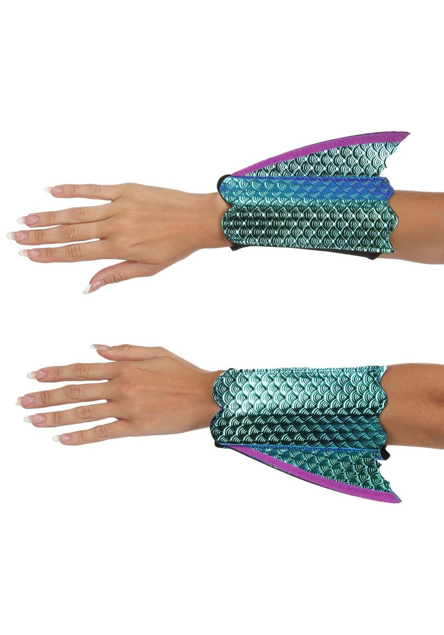 Seahorse Shimmer Fin Arm Cuffs