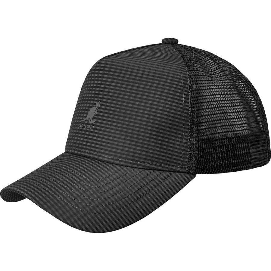 Seersucker Mesh Trucker - Black / 1SFM