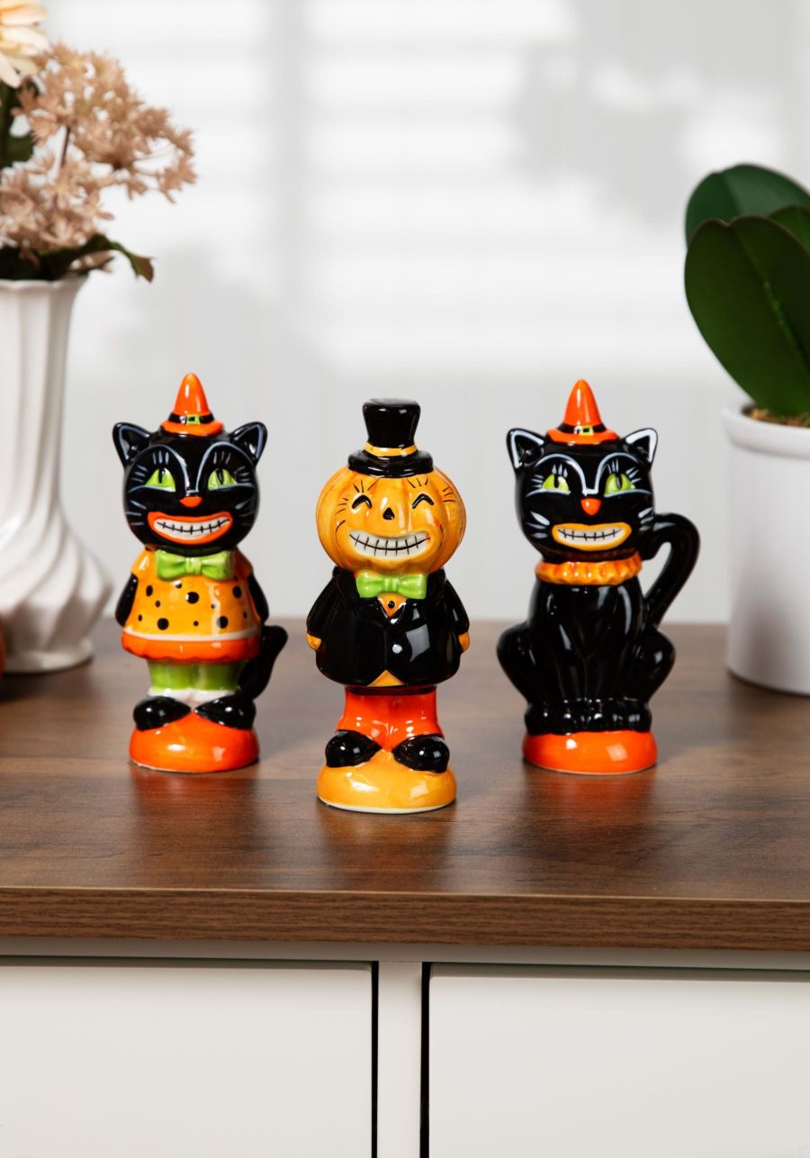 Set of Three 6 Vintage Inspired Halloween Figurines