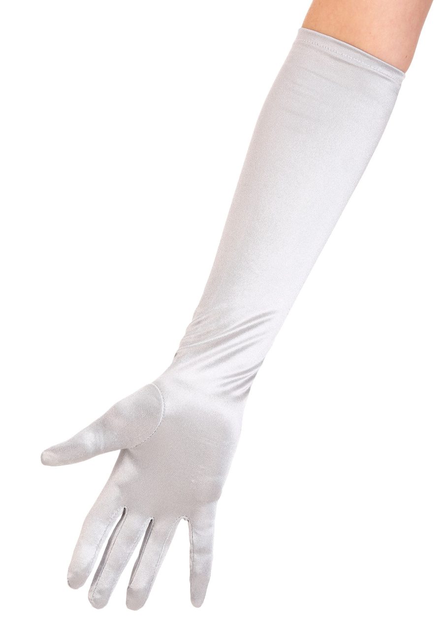 Silver Women's Costume Gloves