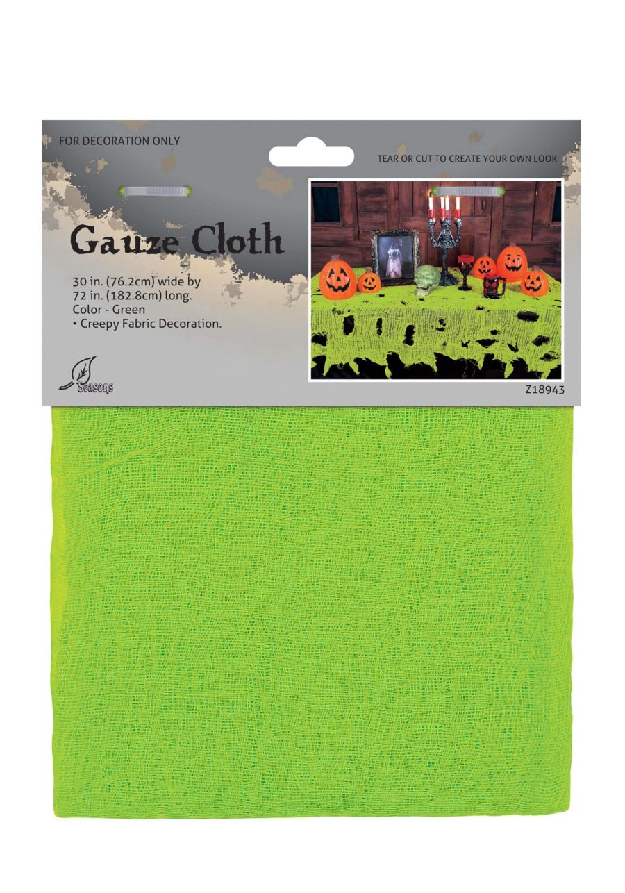 Slime Green Gauze Decorative Cloth