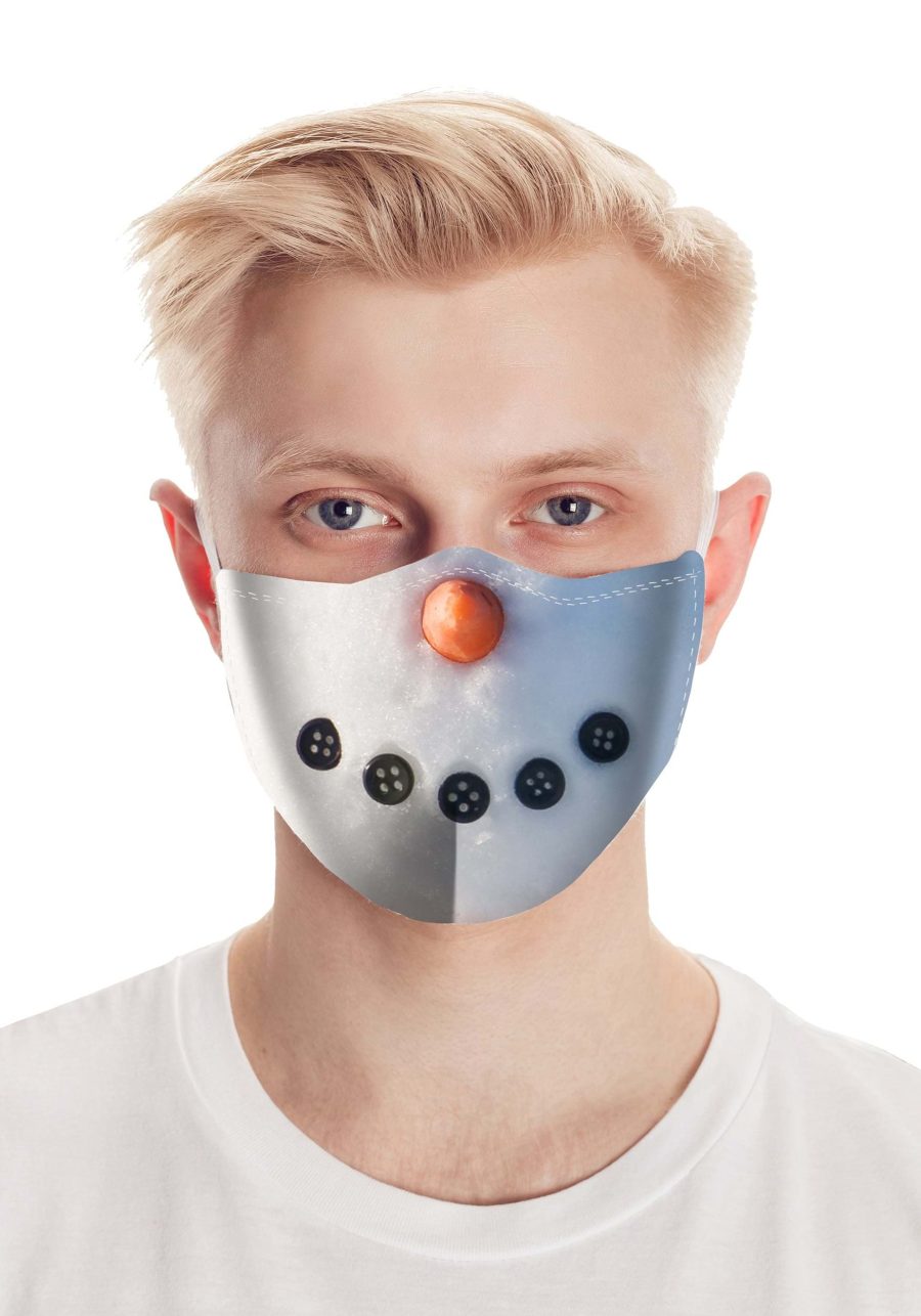 Snowman Face Mask for Adults