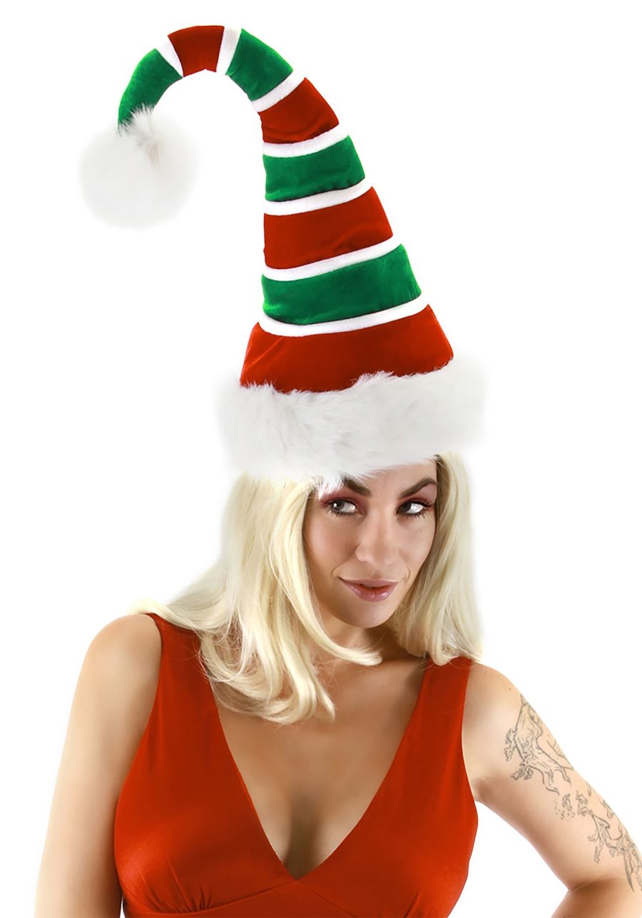 Soft Ridged Santa Hat for Adults