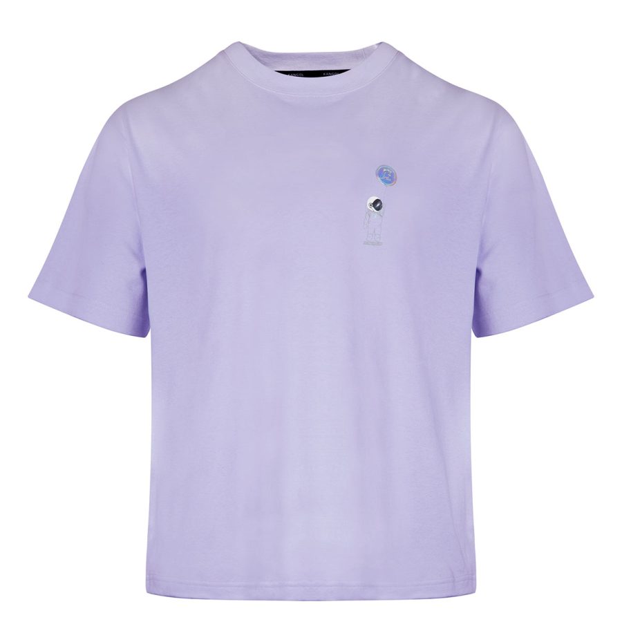 Space Man Graphic Tee - Lavender / S