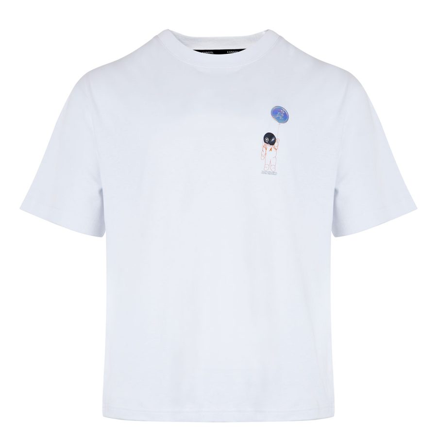 Space Man Graphic Tee - White / L