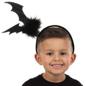 Springy Black Bat Costume Headband