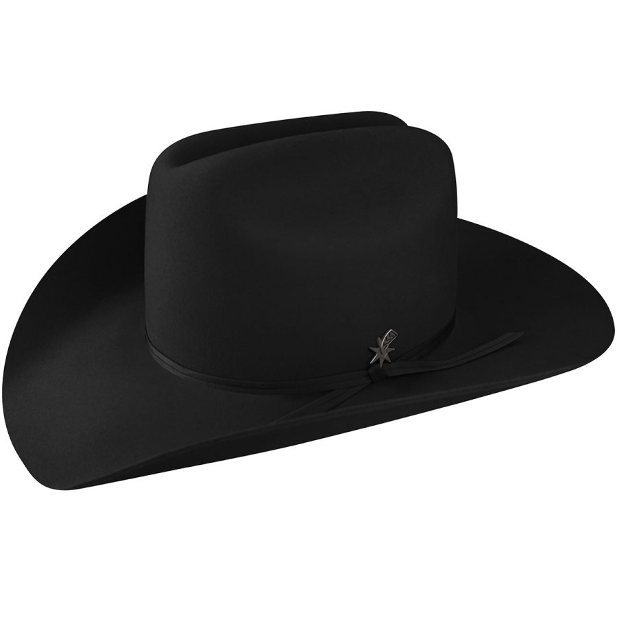 Stampede 2X Cowboy Western Hat - Black/6 3/4