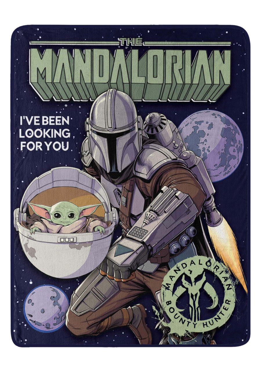 Star Wars Mandalorian Bounty Hunting Micro Raschel Blanket