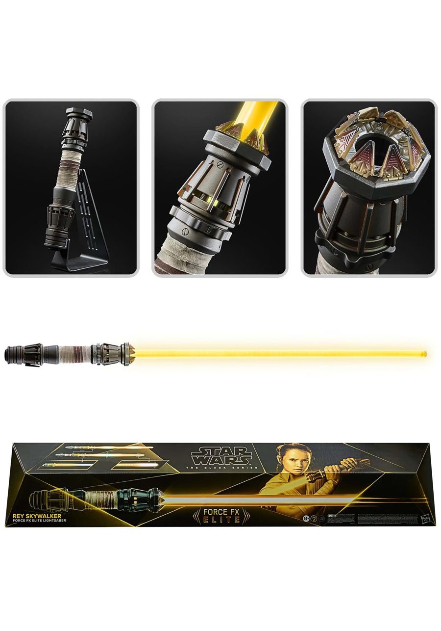 Star Wars The Black Series Rey Force FX Elite Lightsaber