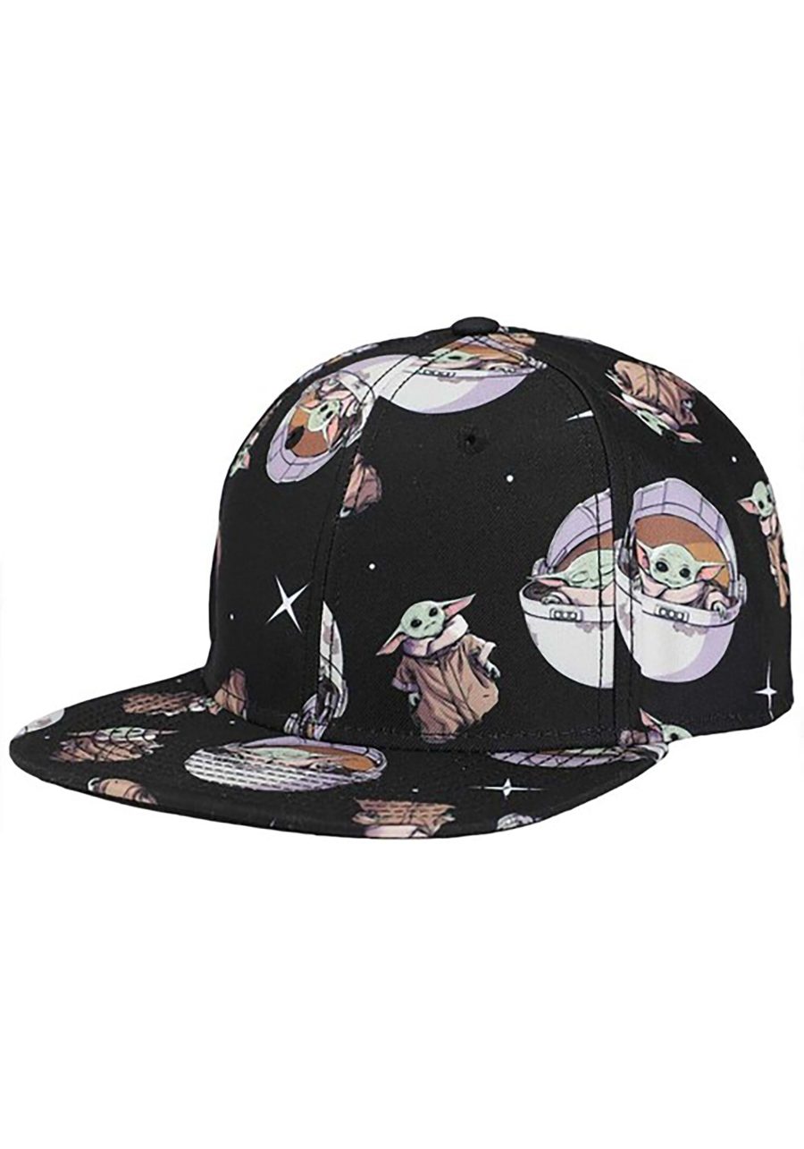 Star Wars The Mandalorian Grogu Flat Bill Snapback