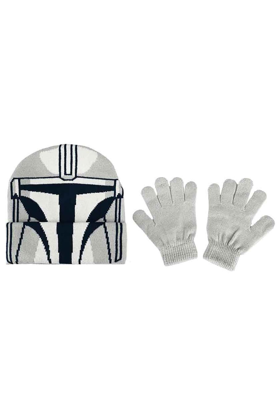 Star Wars The Mandalorian Youth Knit Hat & Gloves Combo