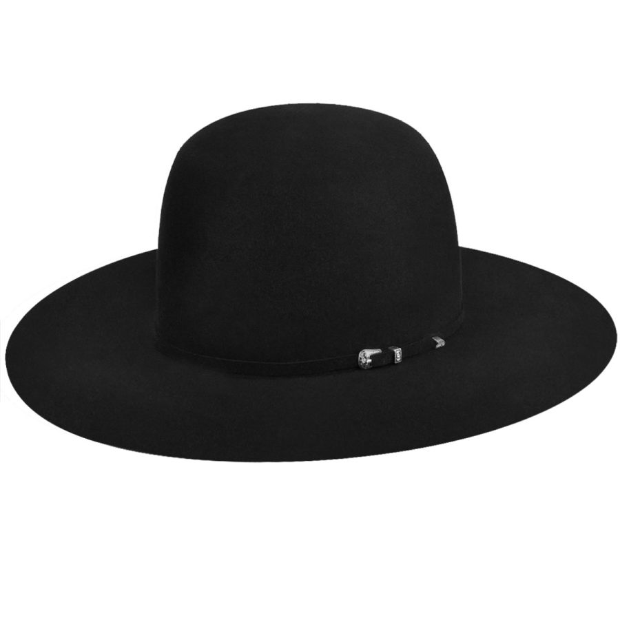 Stellar 20X Open Cowboy Western Hat - Black/6 7/8