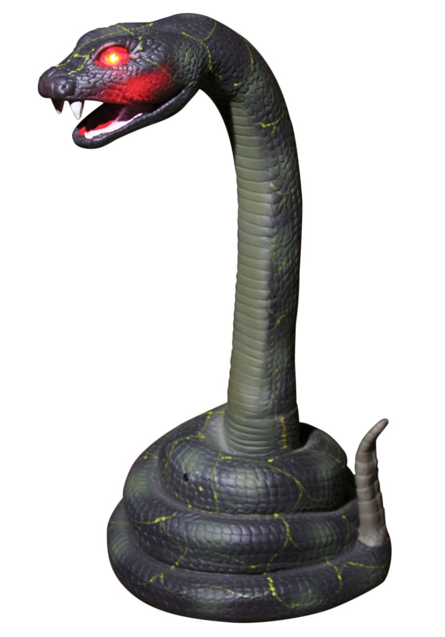 Striking Snake Animatronic Halloween Prop