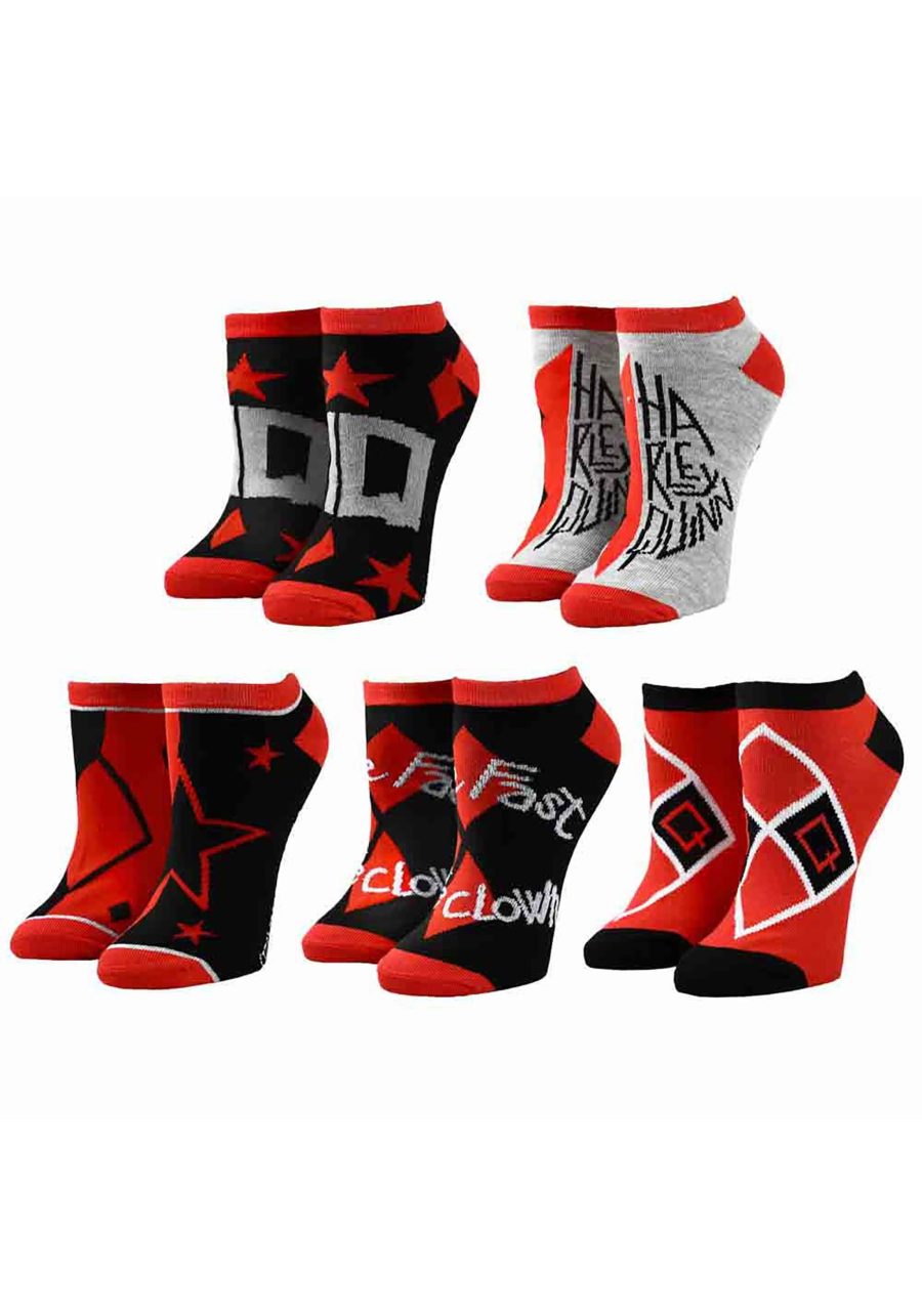 Suicide Squad Harley Quinn 5 Pack Ankle Socks