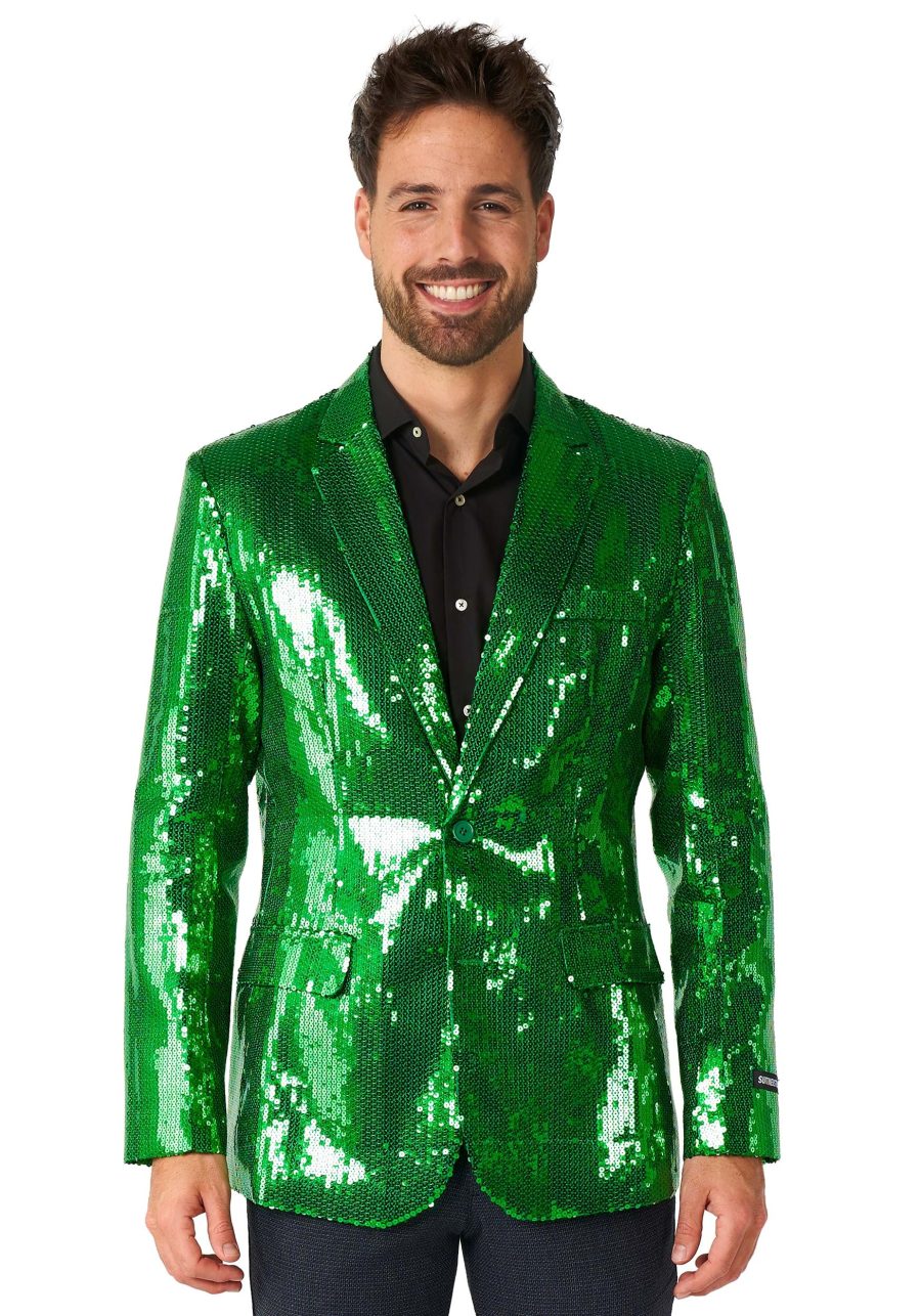 Suitmeister Sequins Green Mens Blazer