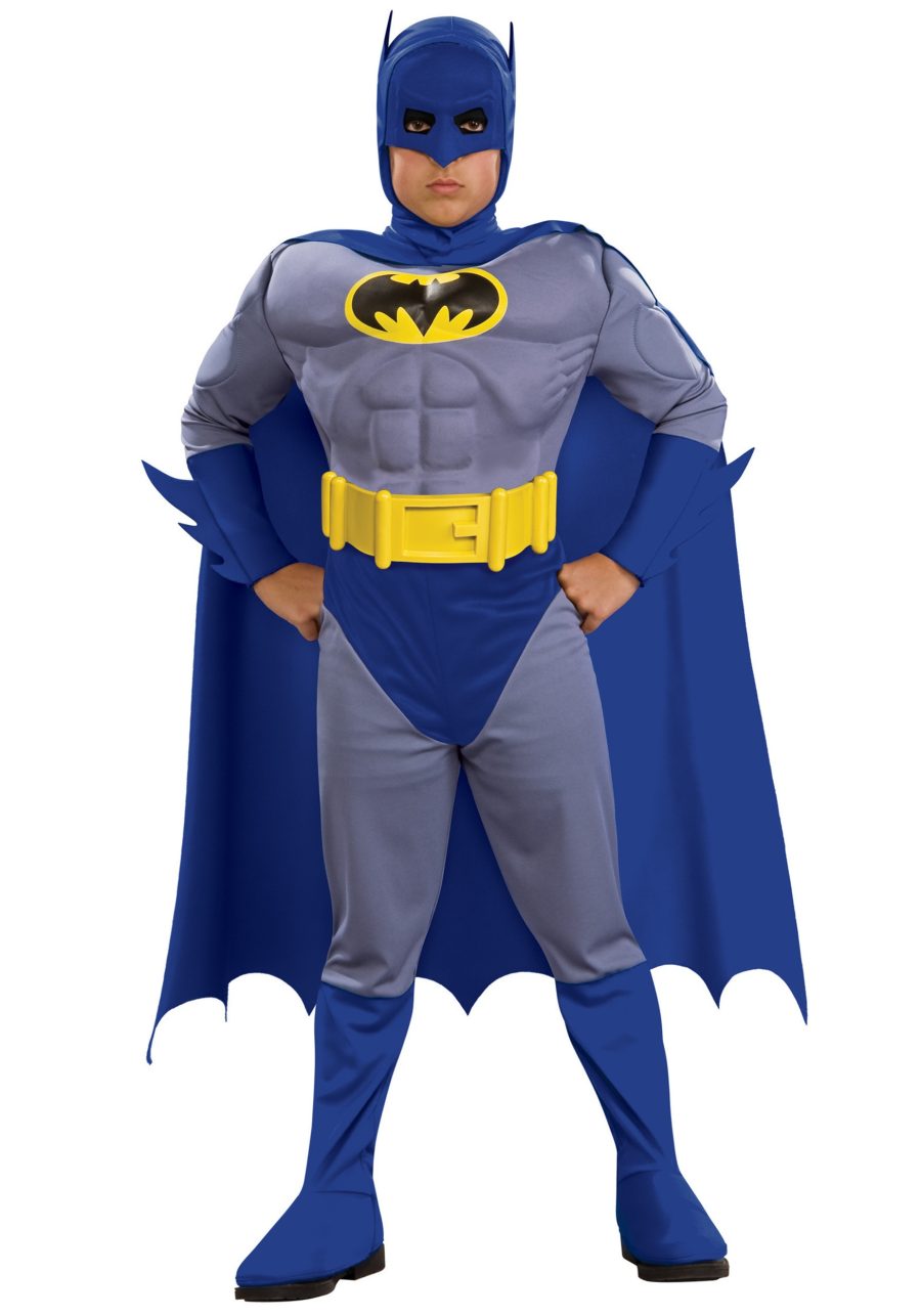 Supreme Muscle Chest Batman Costume for Kids