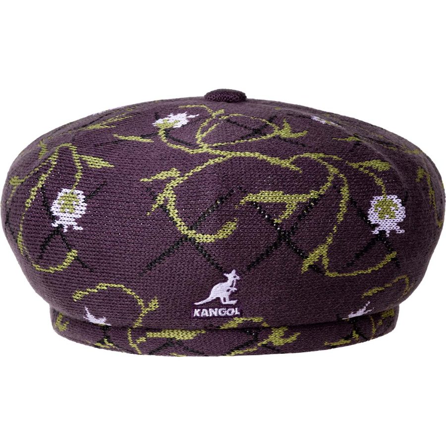 Tapestry Jax Beret - Deep Plum Floral / L