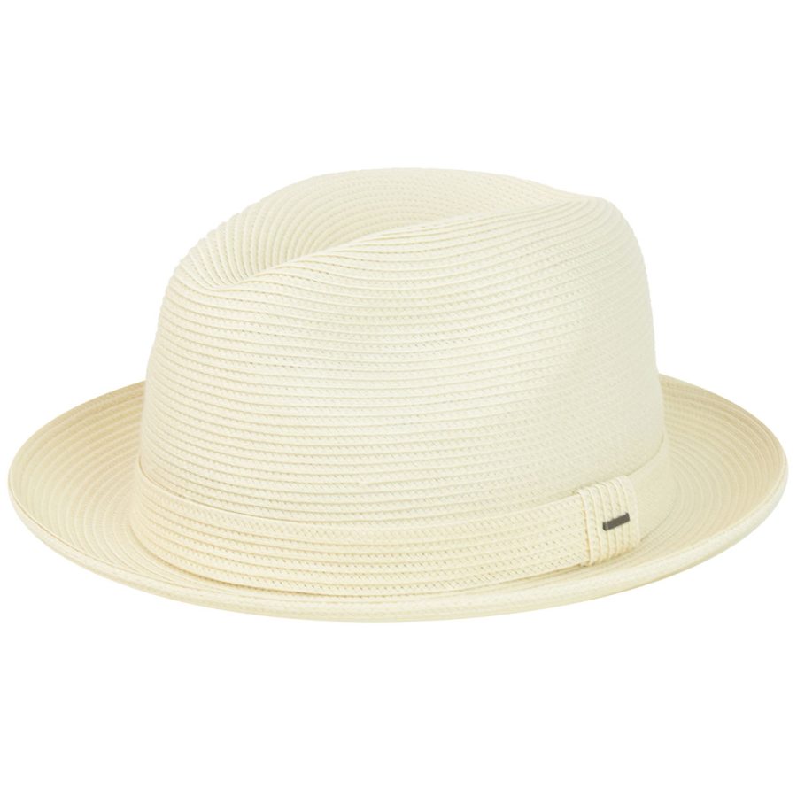 Tate Braided Fedora - Off White/XL