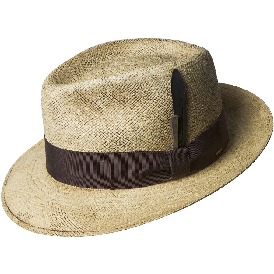 Tessier Panama Fedora - Antiqued Natural/M