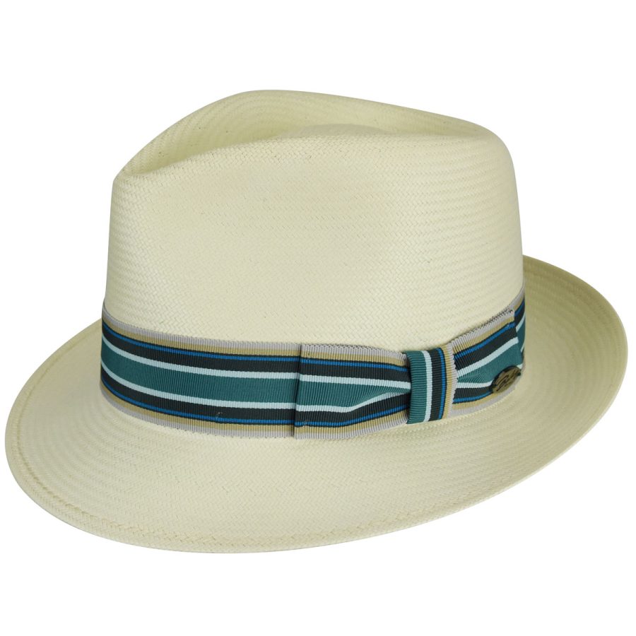 Tharp LiteStraw ® Fedora - Natural/Mallard Stripe/S