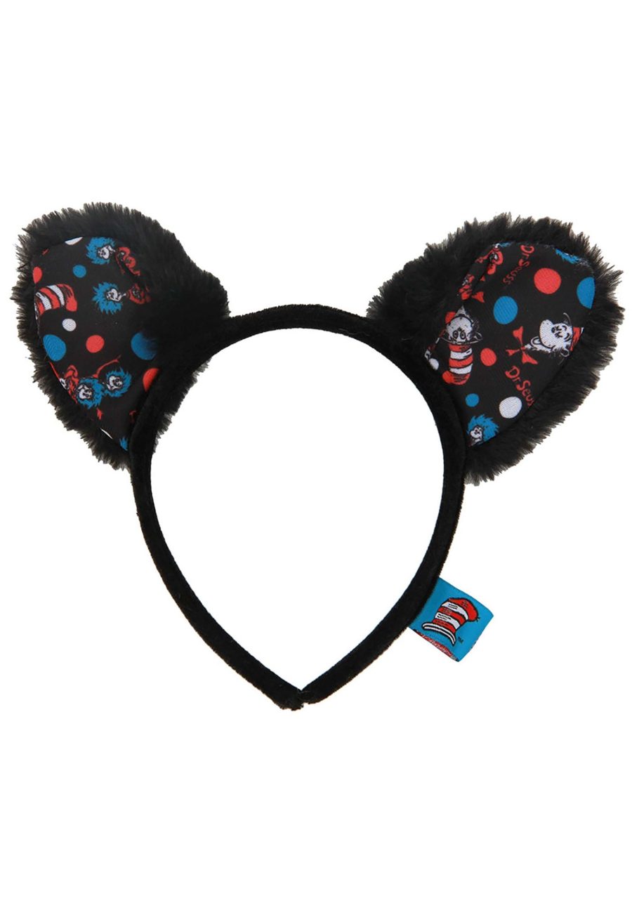 The Cat in the Hat Pattern Headband Ears