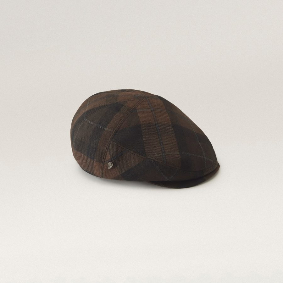 Thierry Flat Cap - Brown Check / L