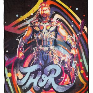 Thunderous Thor Micro Raschel Throw Blanket